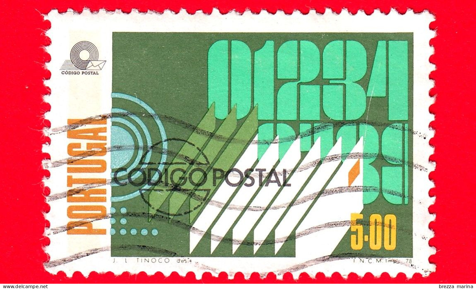 PORTOGALLO - Usato - 1978 - Introduzione Del Codice Postale - Buste - 5 - Gebraucht