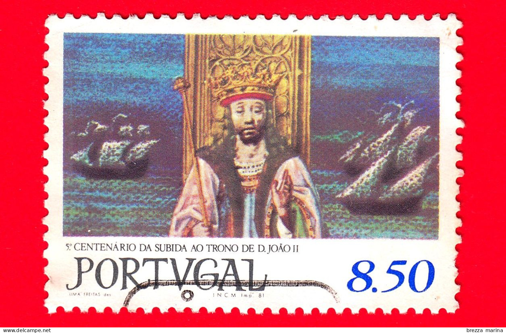 PORTOGALLO - Usato - 1981 - 5° Centenario Della Salita Al Trono Di Giovanni II - 8.50 - Gebruikt