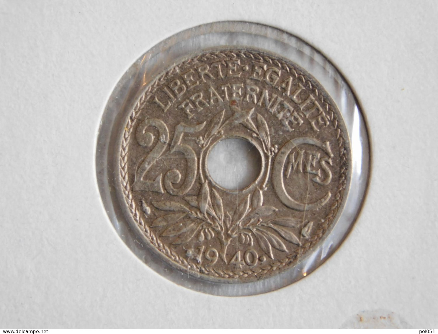 France 25 Centimes 1940 .1940. LINDAUER MAILLECHORT (507) - 25 Centimes