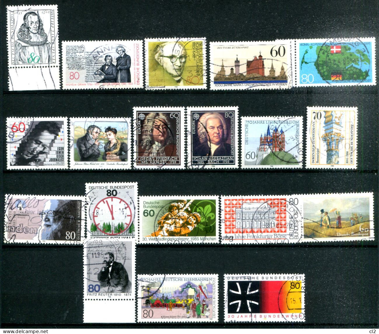 REPUBLIQUE FEDERALE ALLEMANDE - Lot De 19 Timbres De L'année 1985 - Colecciones Anuales