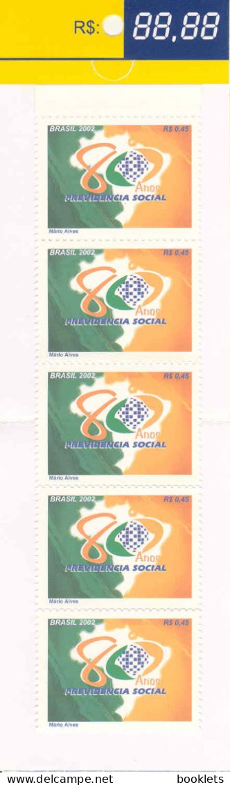 BRAZIL, 2003, Booklet 28, Social Security 80 Years - Carnets