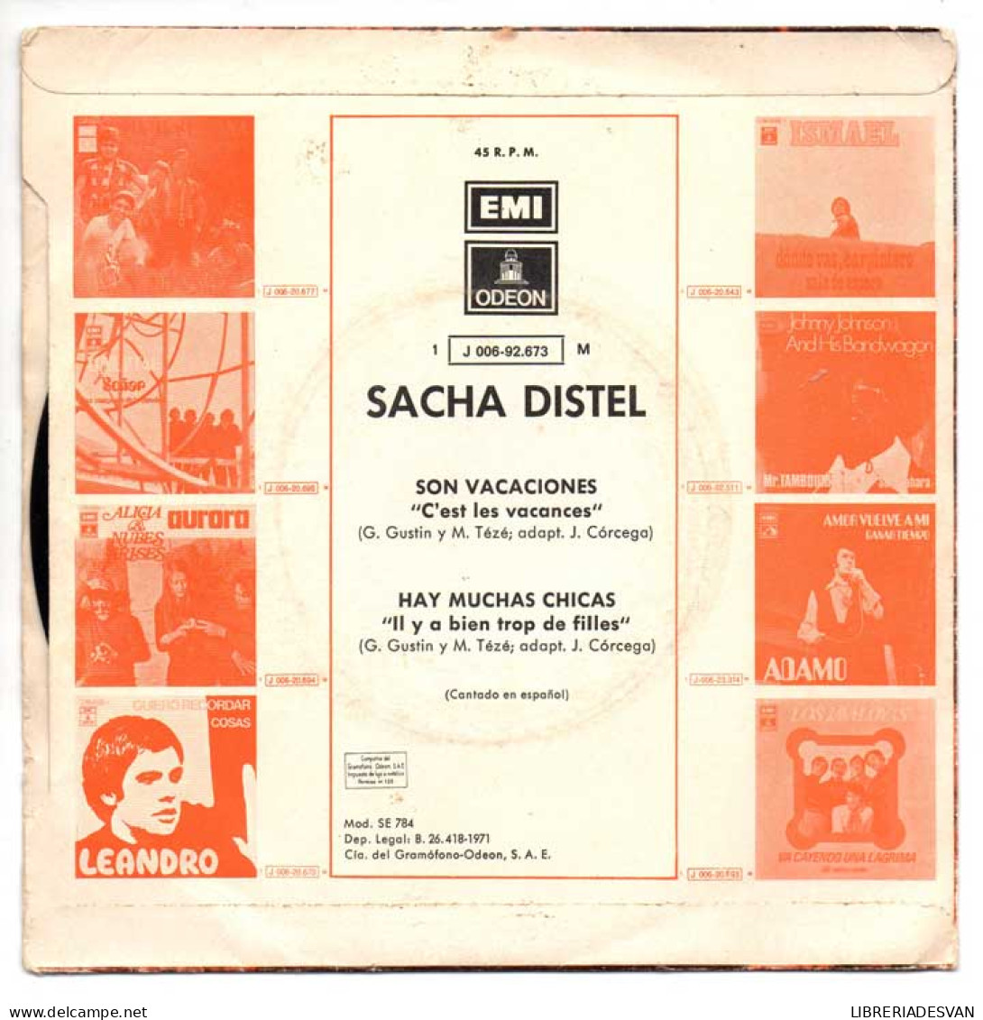 Sacha Distel - Son Vacaciones / Hay Muchas Chicas - Single - Other & Unclassified