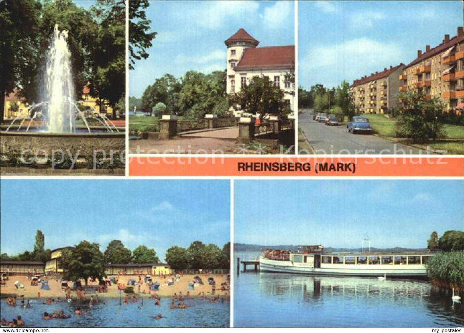 72545141 Rheinsberg Springbrunnen Schloss Freibad  Rheinsberg - Zechlinerhütte