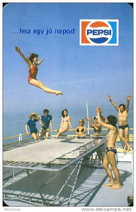 PEPSI * COLA * SOFT DRINK * TRAMPOLINE * SPORT * WOMAN * GIRL * BUDAPEST * CALENDAR * FAJV 1982 * Hungary - Petit Format : 1981-90