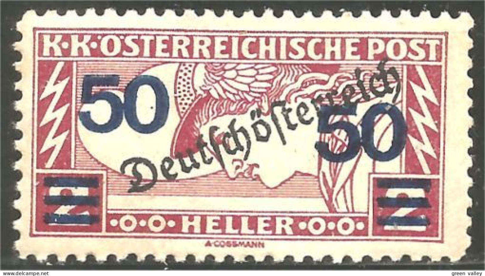 154 Austria 1921 Mercury Mercure Newspaper Journaux MNH ** Neuf SC (AUT-496) - Journaux