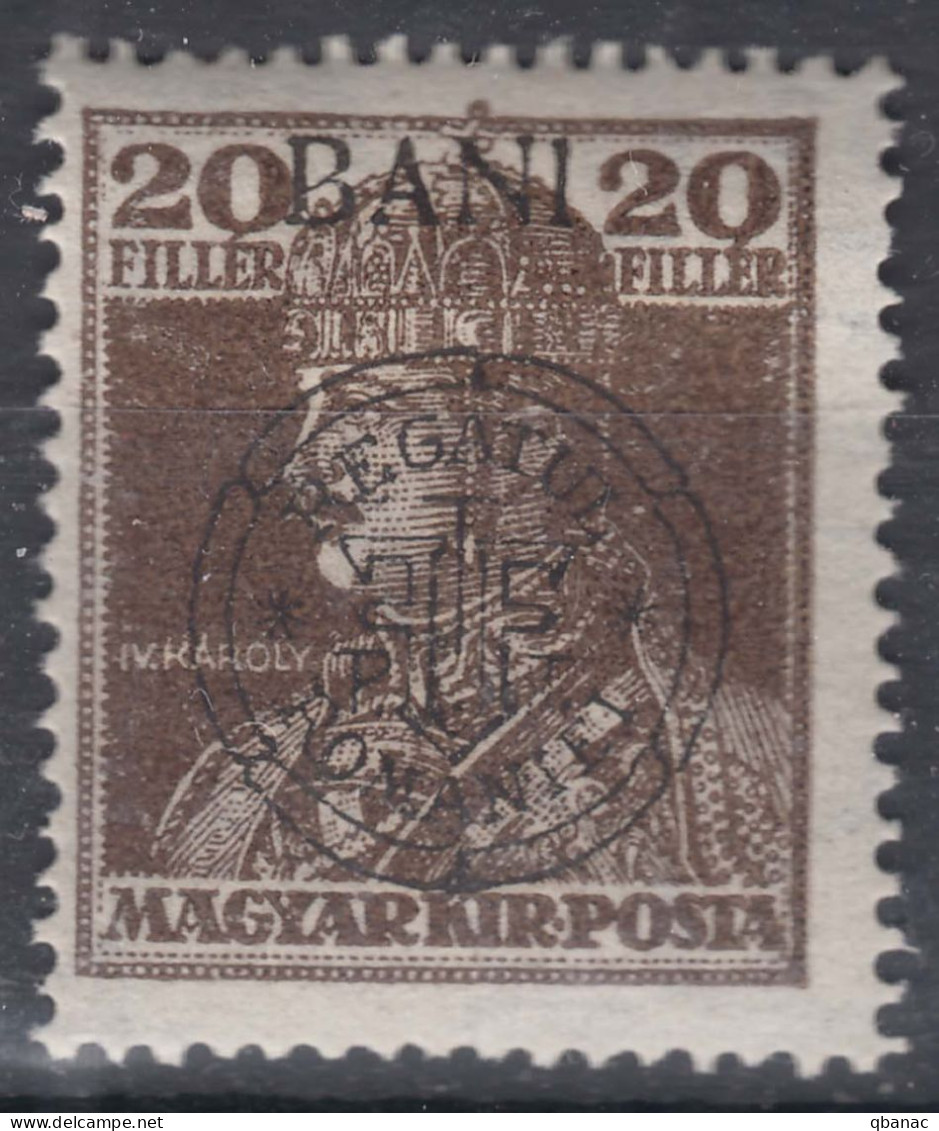 Romania Overprint On Hungary Stamps Occupation Transylvania 1919 Mi#47 I Mint Hinged - Transylvania