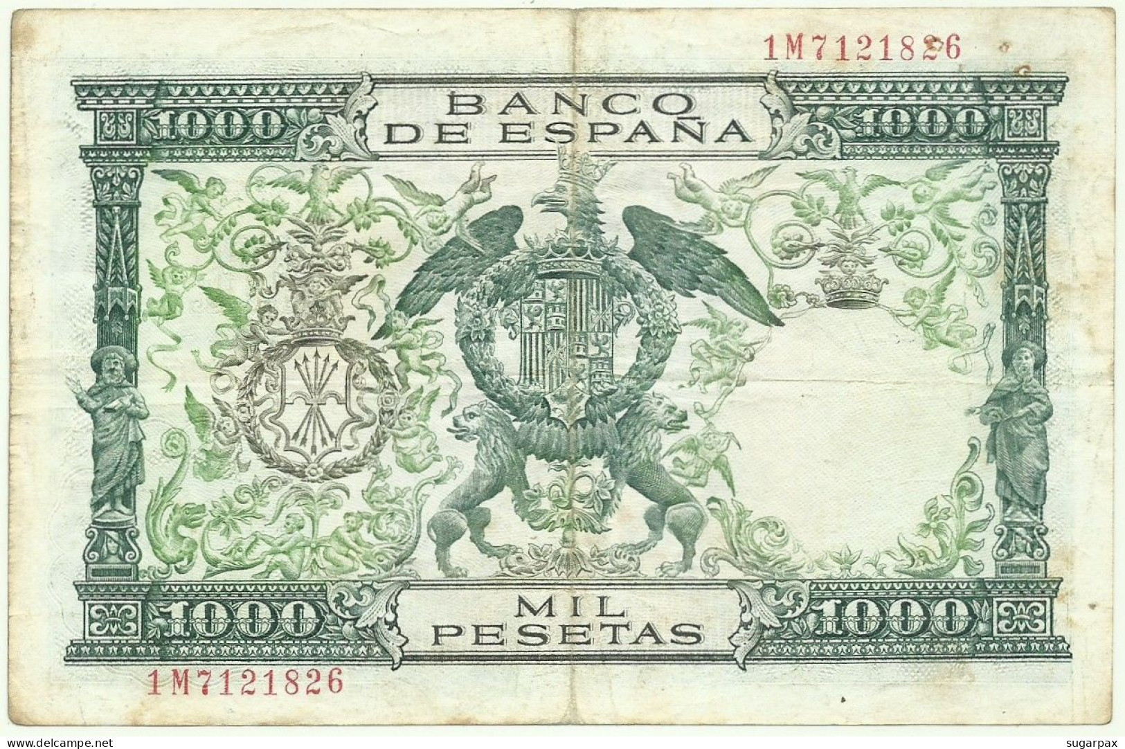 ESPAÑA - 1000 Pesetas - 29.11.1957 ( 1958 ) - Pick 149 - Serie 1 M - Reyes Católicos - 1.000 - 1000 Pesetas