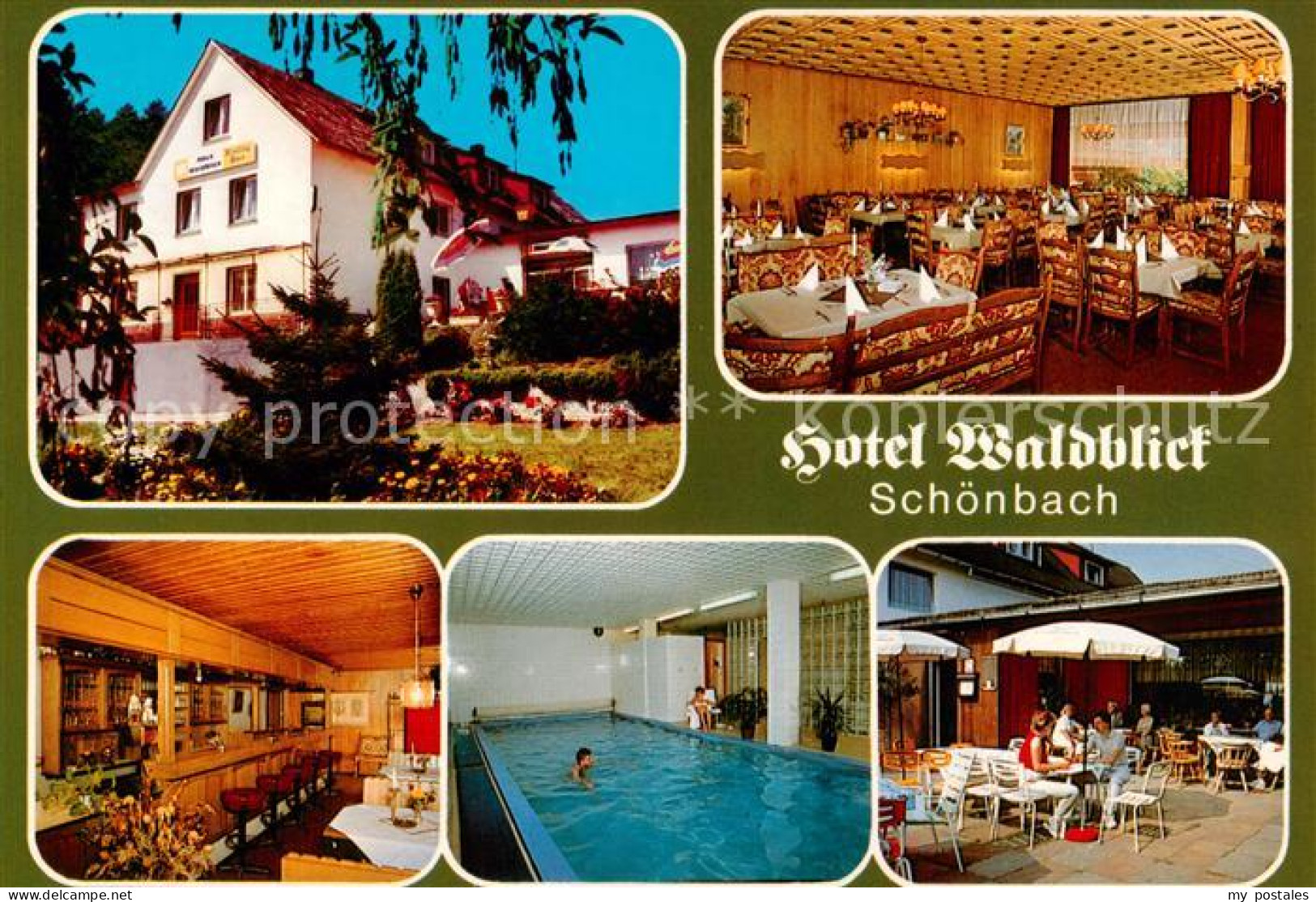 73813514 Schoenbach Dillkreis Hotel Waldblick Restaurant Bar Hallenbad Terrasse  - Herborn