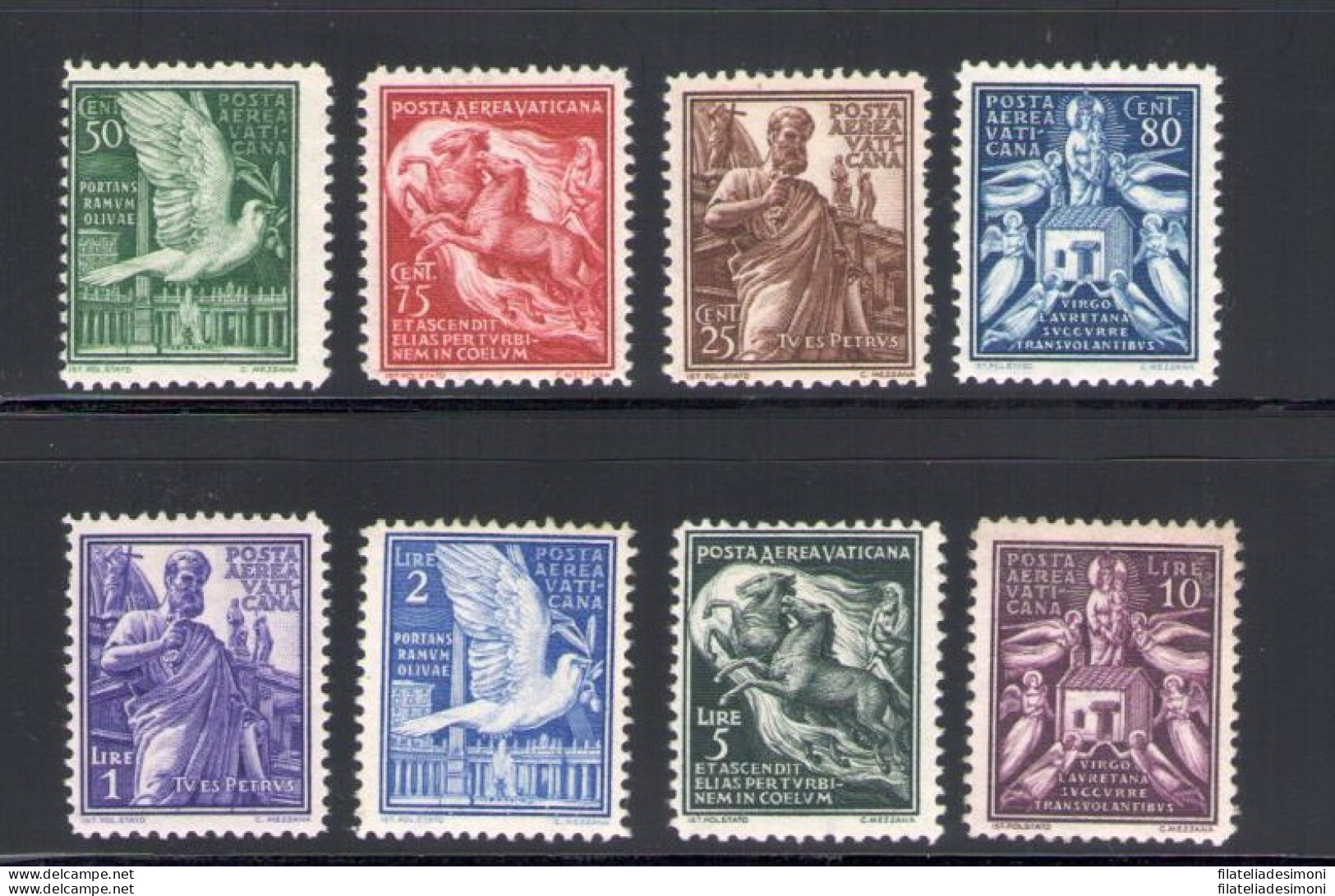 1938 Vaticano,  Francobolli Nuovi , Annata Completa 14 Valori - (8 Valori Di Pos - Annate Complete