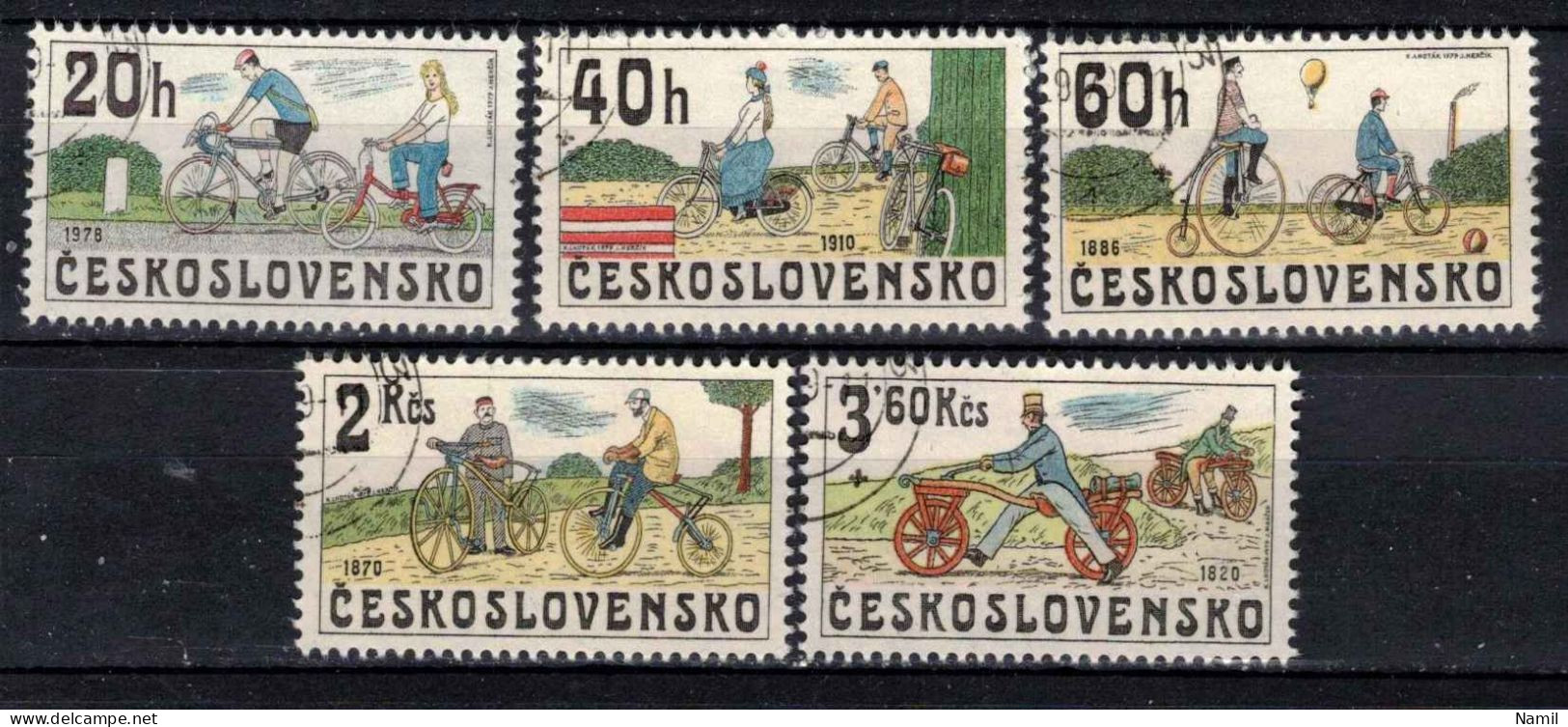 Tchécoslovaquie 1979 Mi 2522-6 (Yv 2350-4), Obliteré - Gebraucht