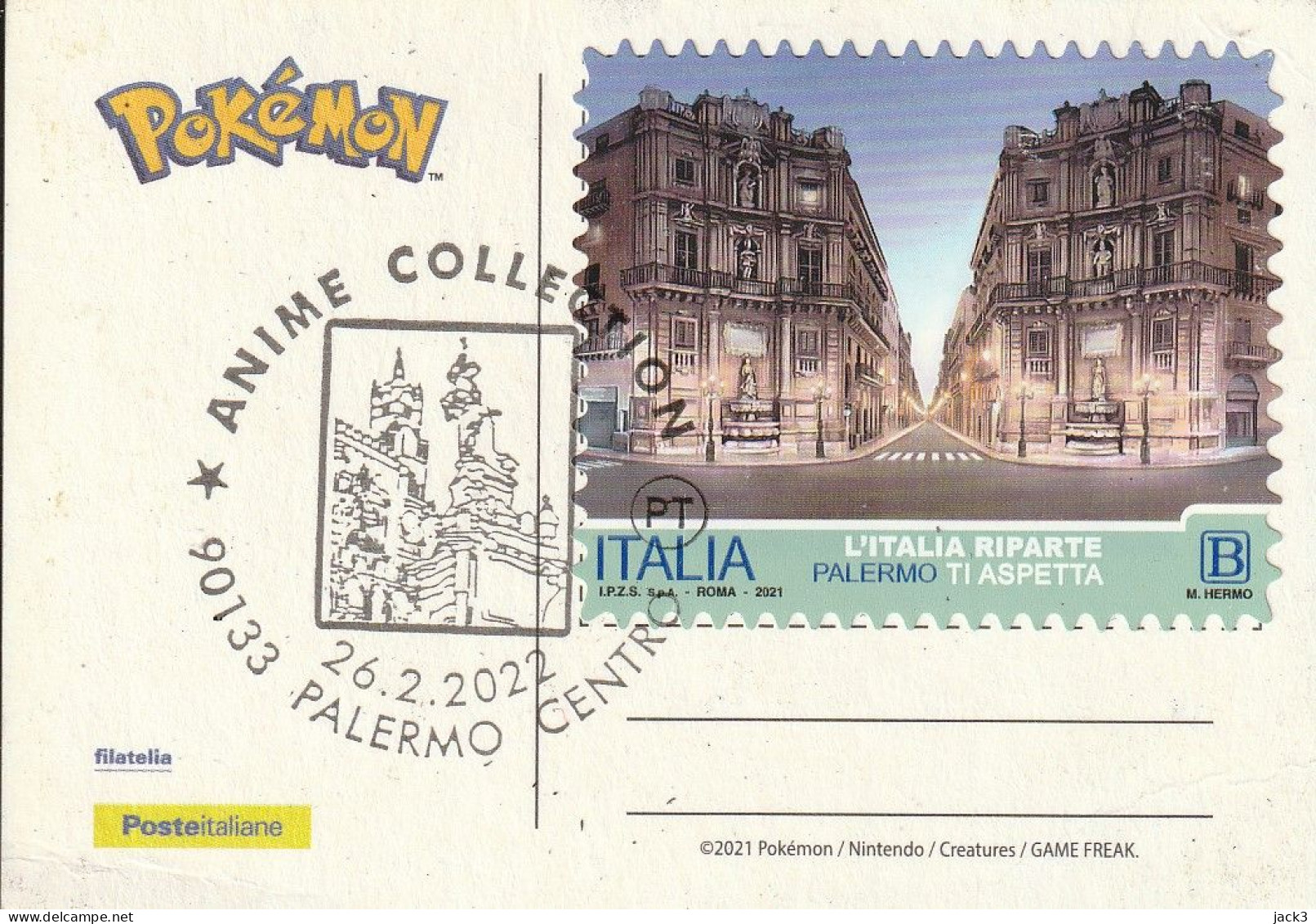 FRANCOBOLLO - SERIE TEMATICA - PALERMO - 2021-...: Poststempel