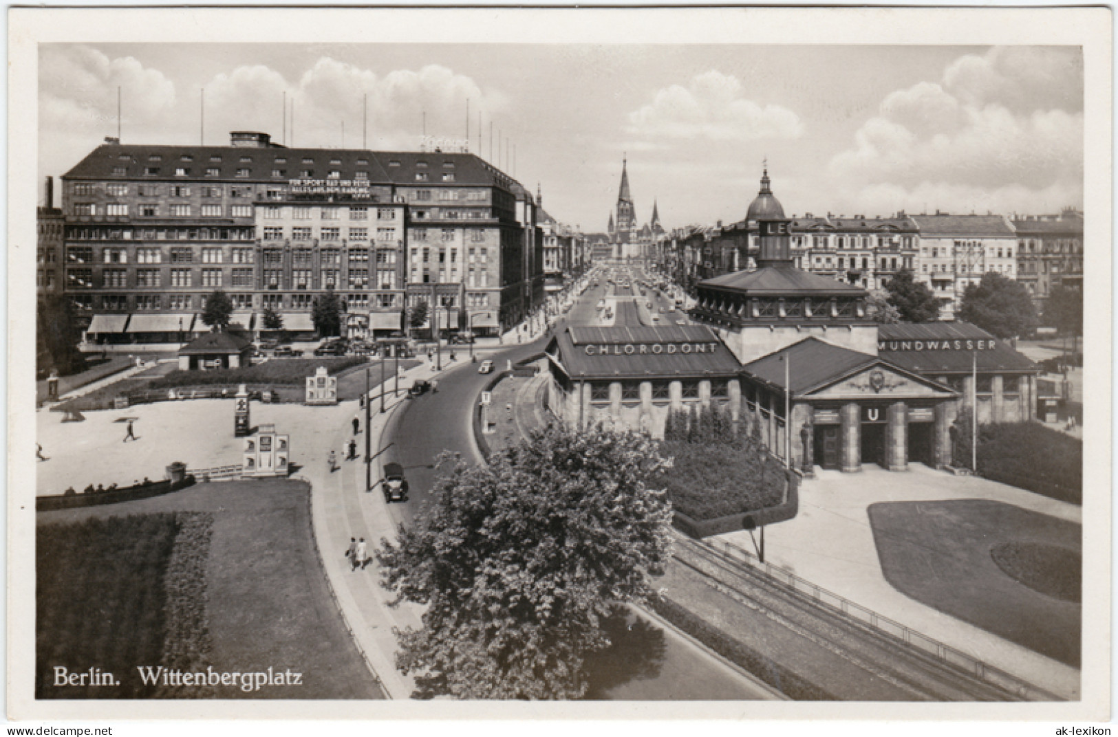 Ansichtskarte Schöneberg-Berlin Partie Am Wittenbergplatz 1933  - Schoeneberg