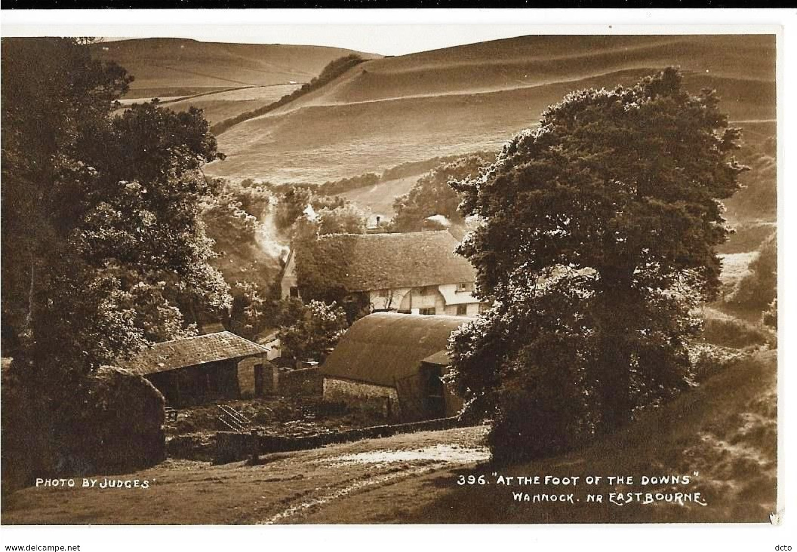 EASTBOURNE SUSSEX  At The Foot Of The Downs, Wannock. Ed. Judges 396, Envoi 1920 - Eastbourne