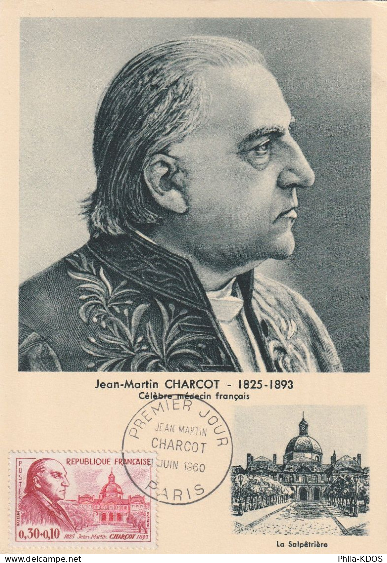 " JEAN-MARTIN CHARCO " Sur Carte Maximum De 1960 N° YT 1260. Oblitération PARIS Parfait état CM à Saisir !!! - Other & Unclassified