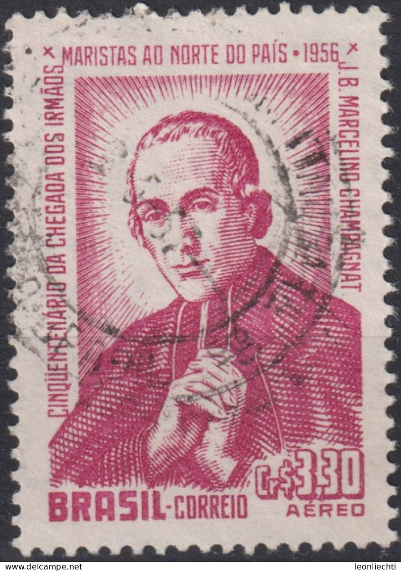 1956 Brasilien AEREO ° Mi:BR 897, Sn:BR C81, Yt:BR PA68, Father J. B. Marcelino Champagnat - Usados