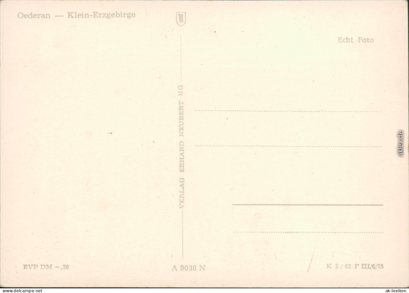 Ansichtskarte Oederan Miniaturpark Klein-Erzgebirge Xx 1975 - Oederan