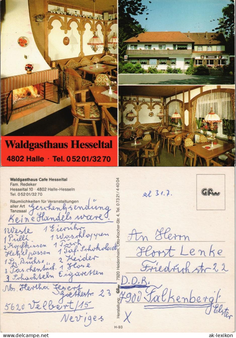 Hesseln-Halle (Westfalen) 3 Bild: Waldgasthaus Cafe Hesseltal 1969 - Halle I. Westf.
