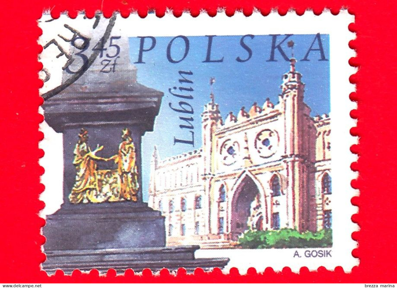 POLONIA - Usato - 2004 - Luoghi D'interesse Di Città Polacche - Monumento All'Unione, Castello Di Lublino - 3.45 - Usados