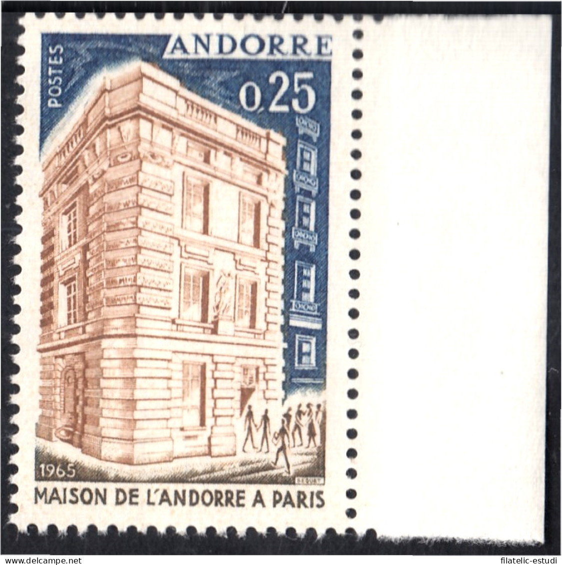 Andorra Francesa 174 1965 Casa Andorra MNH - Otros & Sin Clasificación