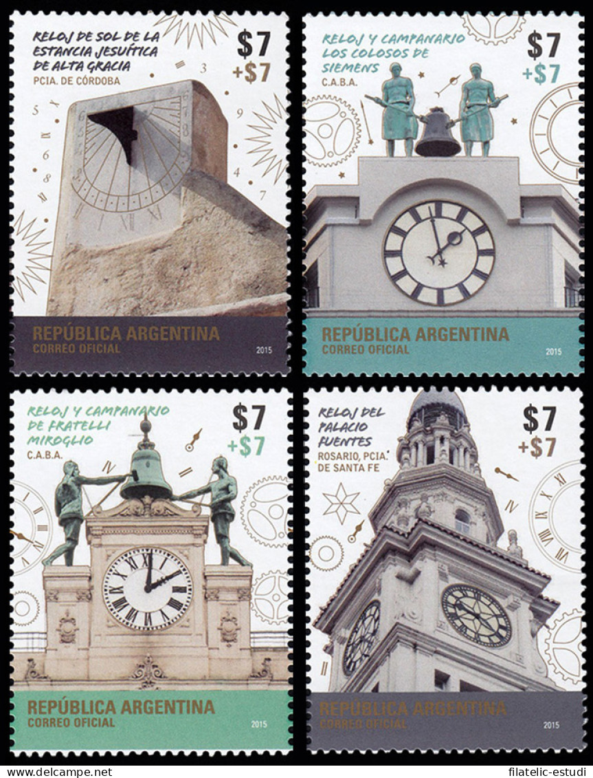 Argentina 3098A/D 2015 Arquitectura Y Relojes MNH - Sonstige & Ohne Zuordnung