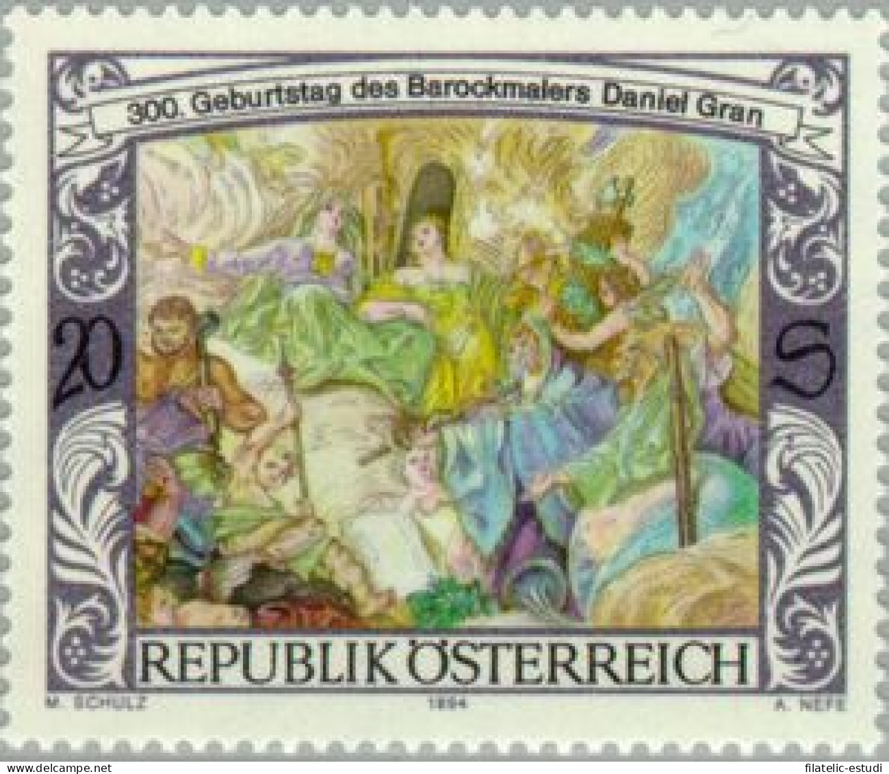 Öesterreich Austria - 1954 - 1994 300º Aniv. Del Pintor Daniel Gran Lujo - Otros & Sin Clasificación