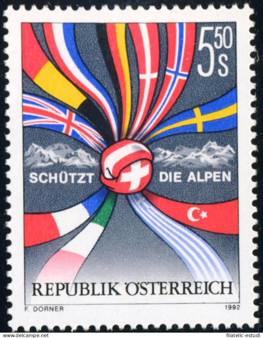 VAR3/S Öesterreich Austria  Nº 1895   1992  Protejed Los Alpes Lujo - Otros & Sin Clasificación