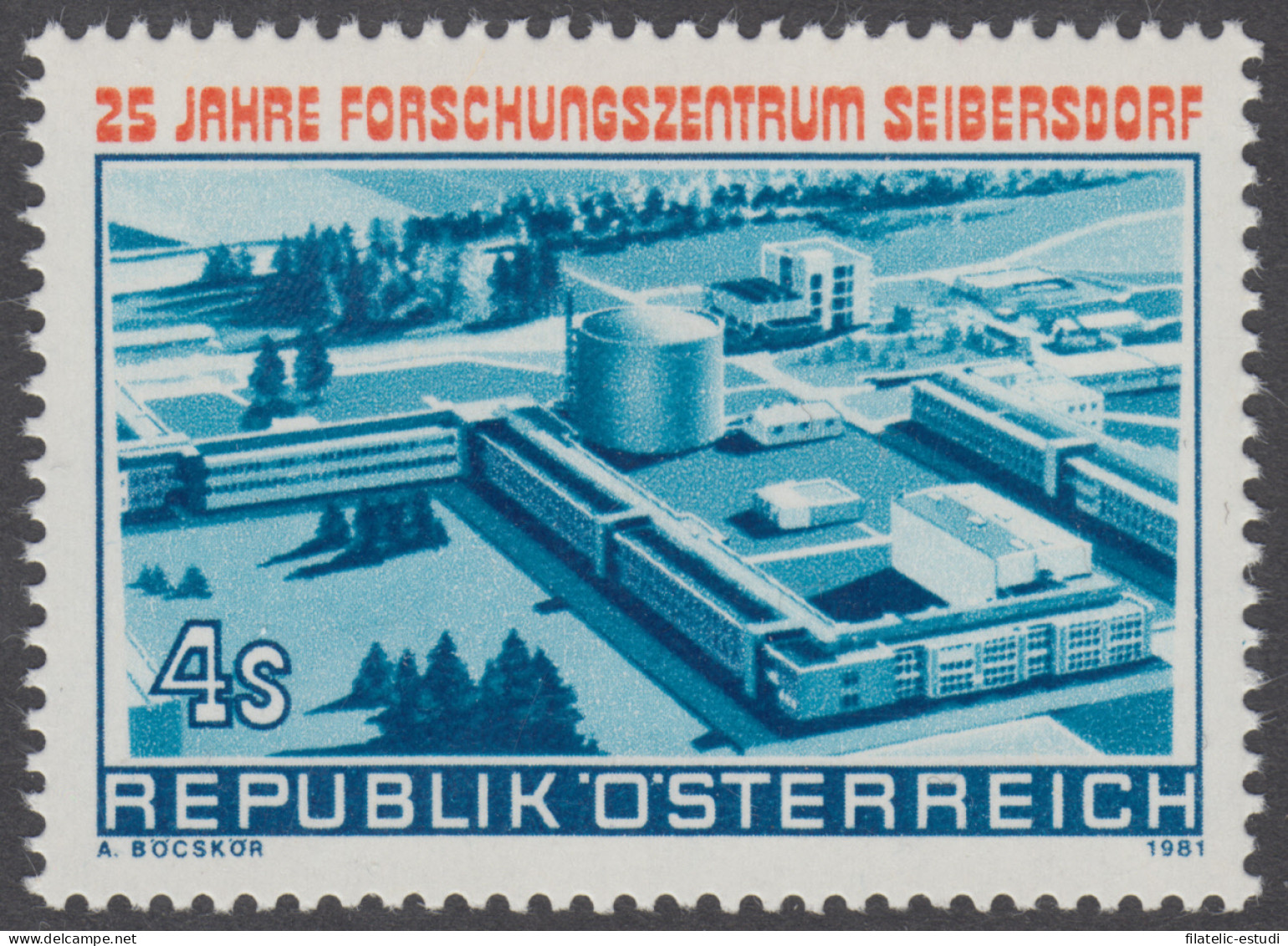 Öesterreich Austria - 1502 - 1981 25º Aniv. Del Centro De Investigación De Sei - Other & Unclassified