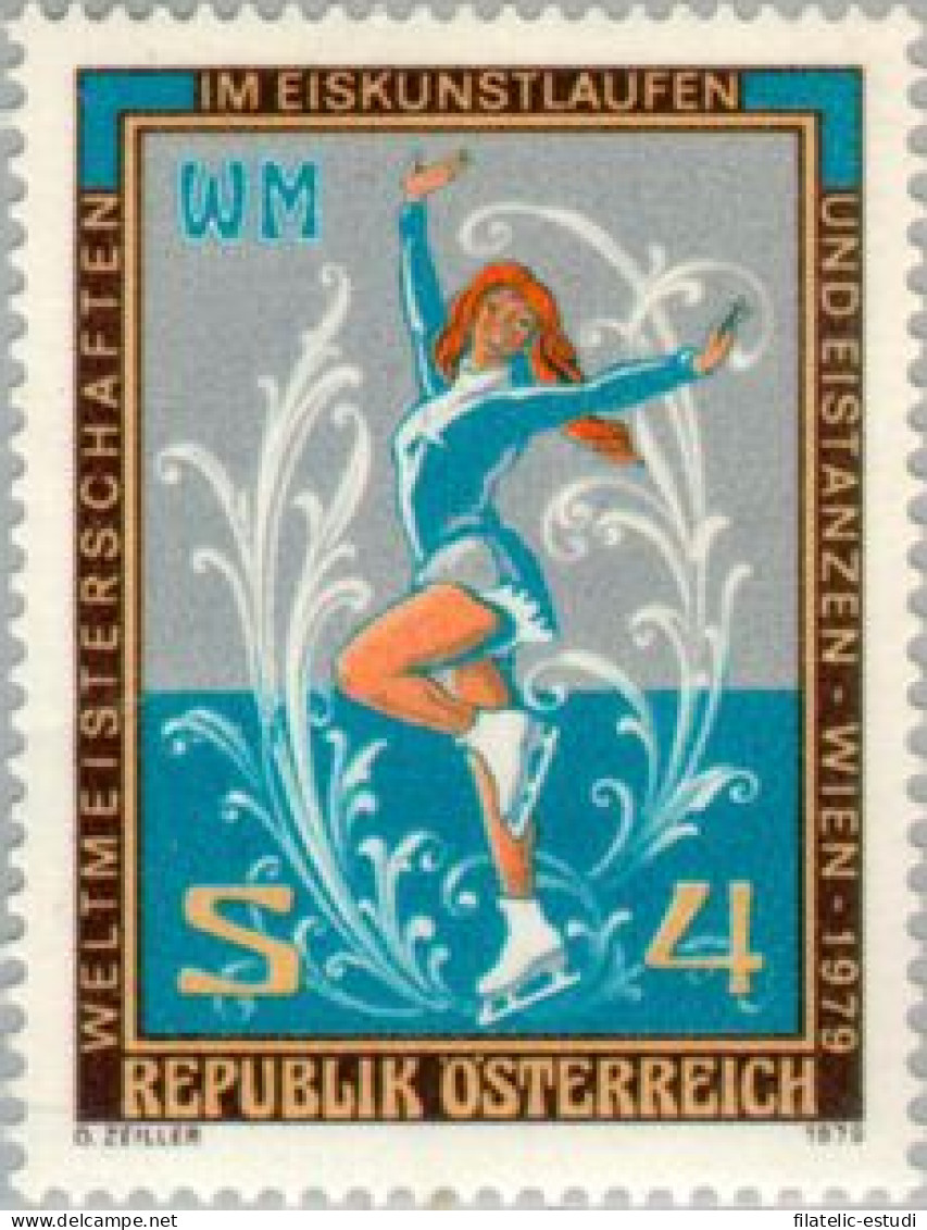 Österreich Austria - 1429 - 1979 Campeonato Del Mundo De Patinaje Art. Sobre H - Sonstige & Ohne Zuordnung