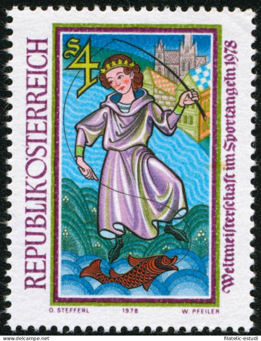 DEP3/FAU4/S Österreich Austria  Nº 1412  1978 Campeonatos Del Mundo De Pesca D - Sonstige & Ohne Zuordnung