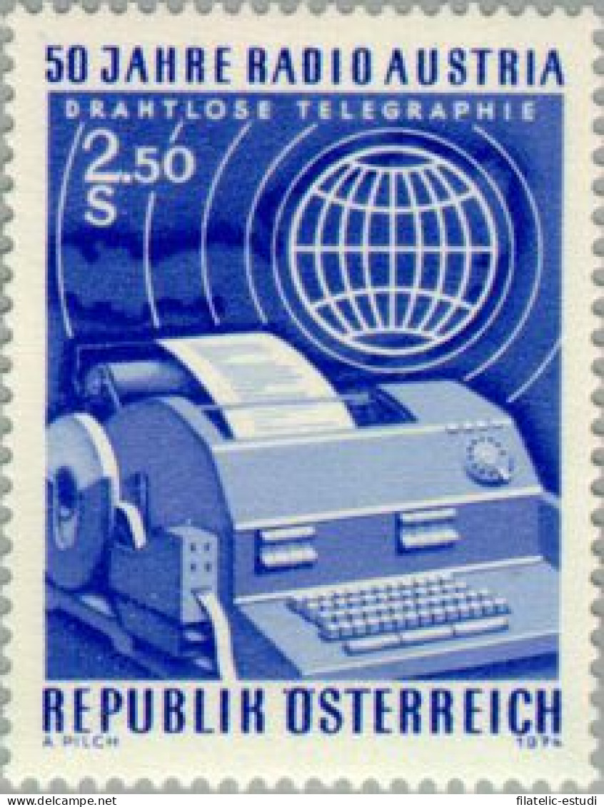 Österreich Austria - 1266 - 1974 50º Aniv. De La Radiodifusión Austriaca Lujo - Autres & Non Classés