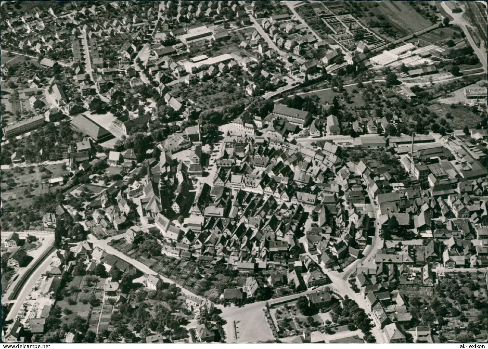 Haslach Im Kinzigtal Luftaufnahme Panorama Vom Flugzeug Aus 1966 - Haslach