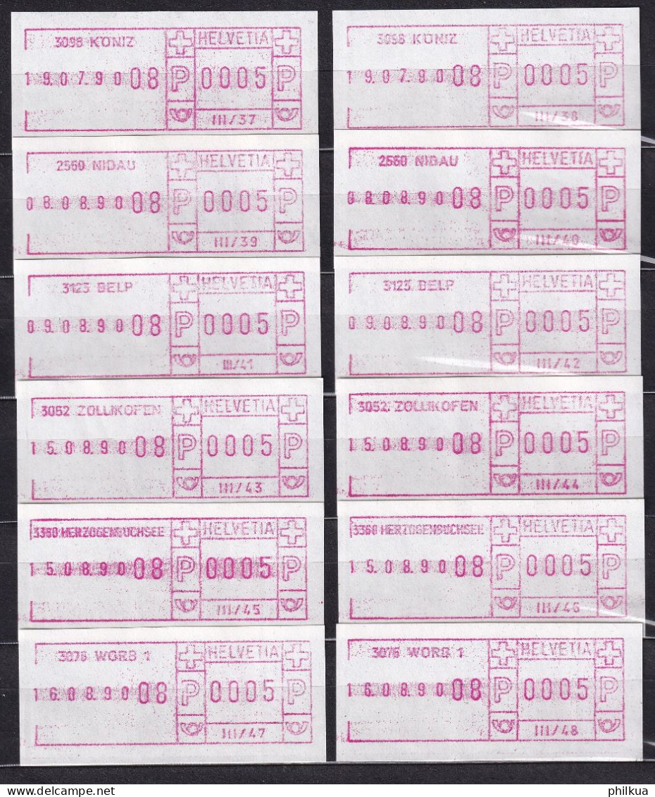 Postkreis III / Sammlung FraMA - Alle Verschieden - Thun, Bern, Interlaken, Burgdorf, Lyss, Münsingen, Ostermundingen - Frankiermaschinen (FraMA)