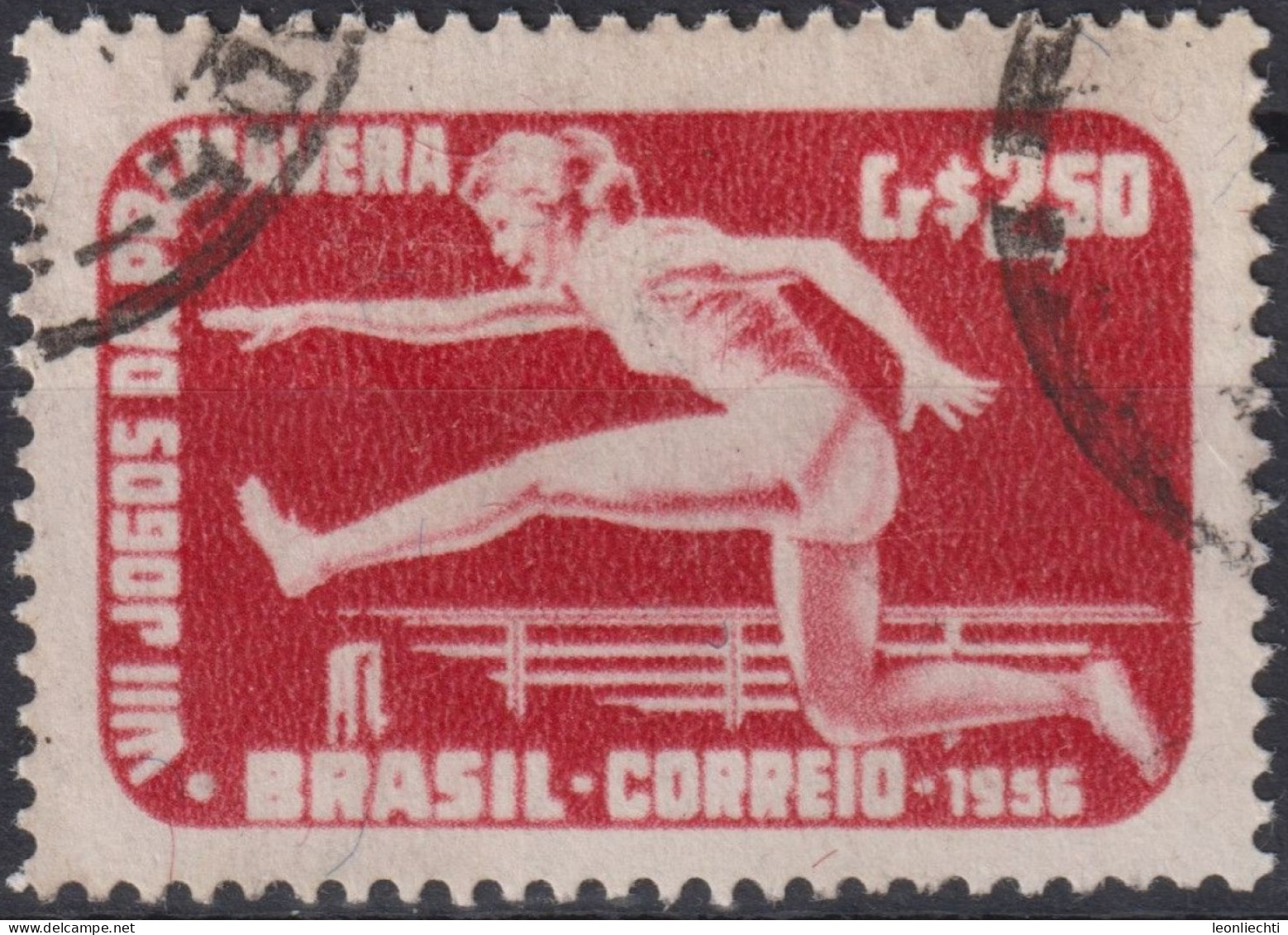 1956 Brasilien ° Mi:BR 898, Sn:BR 840, Yt:BR 624, 8th Spring Games /RJ, Sport - Usados