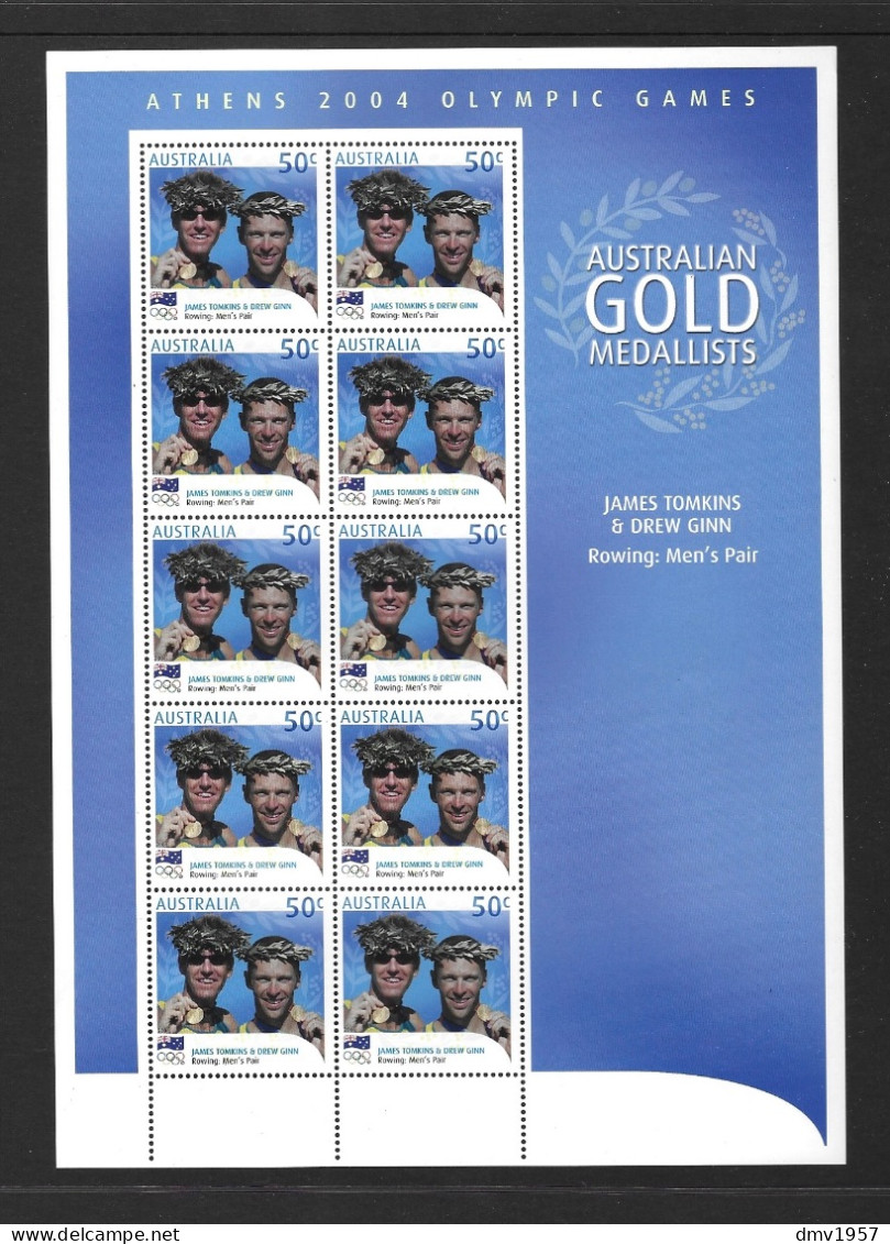 Australia 2004 MNH Australian Gold Medallists Sg 2414 James Tomkins & Drew Gin - Mint Stamps