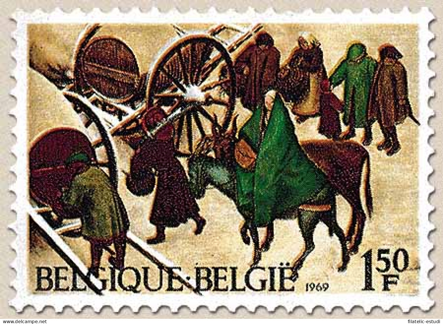 Bélgica - 1517 - 1969 Navidad Cuadro De Breughel L - Autres & Non Classés