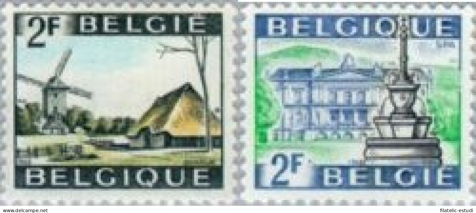 Bélgica - 1461/62 - 1968 Serie Turística Lujo - Autres & Non Classés