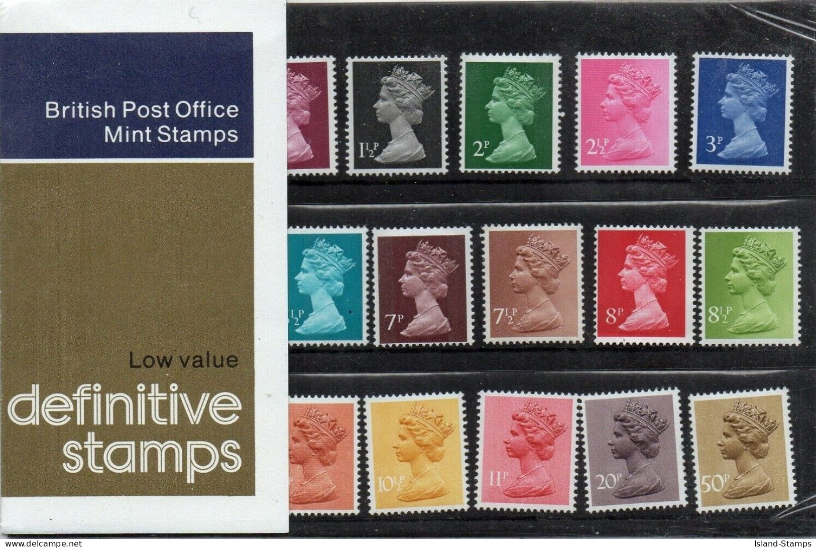 GB QEII 1977 BPO Low Value Machin Definitive Stamps Presentation Pack No 90 HRD4 - Presentation Packs