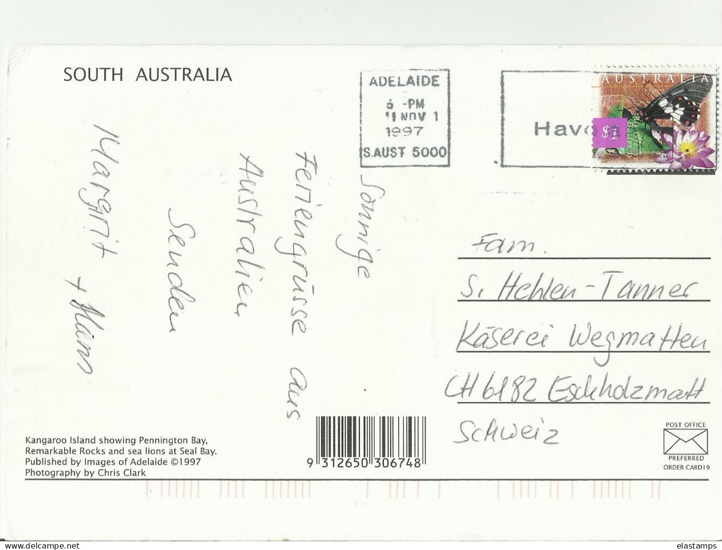 AUSTRALIA  AK 1997 - Lettres & Documents