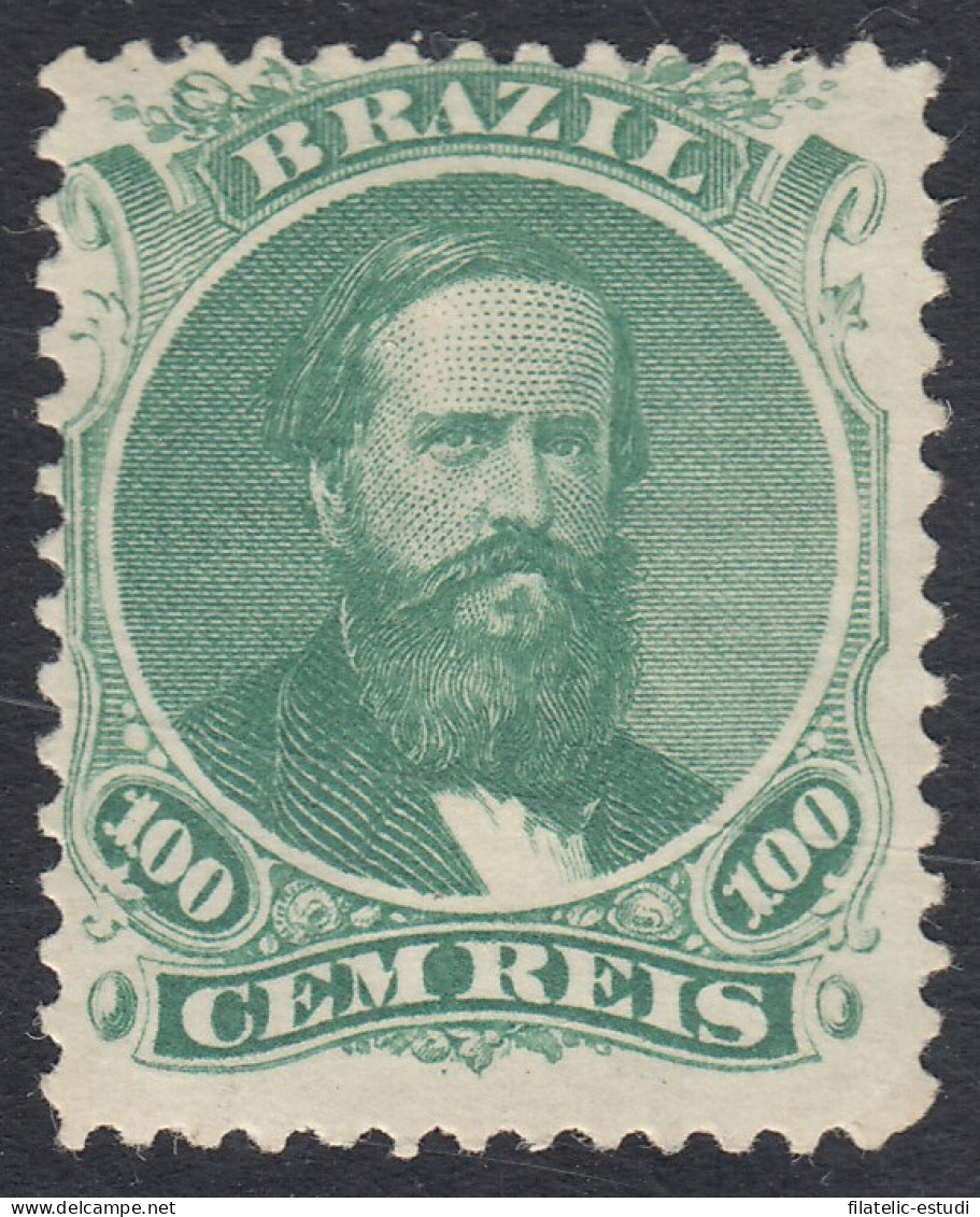 Brasil Brazil 27 1866 Emperador Pedro II MH - Andere & Zonder Classificatie