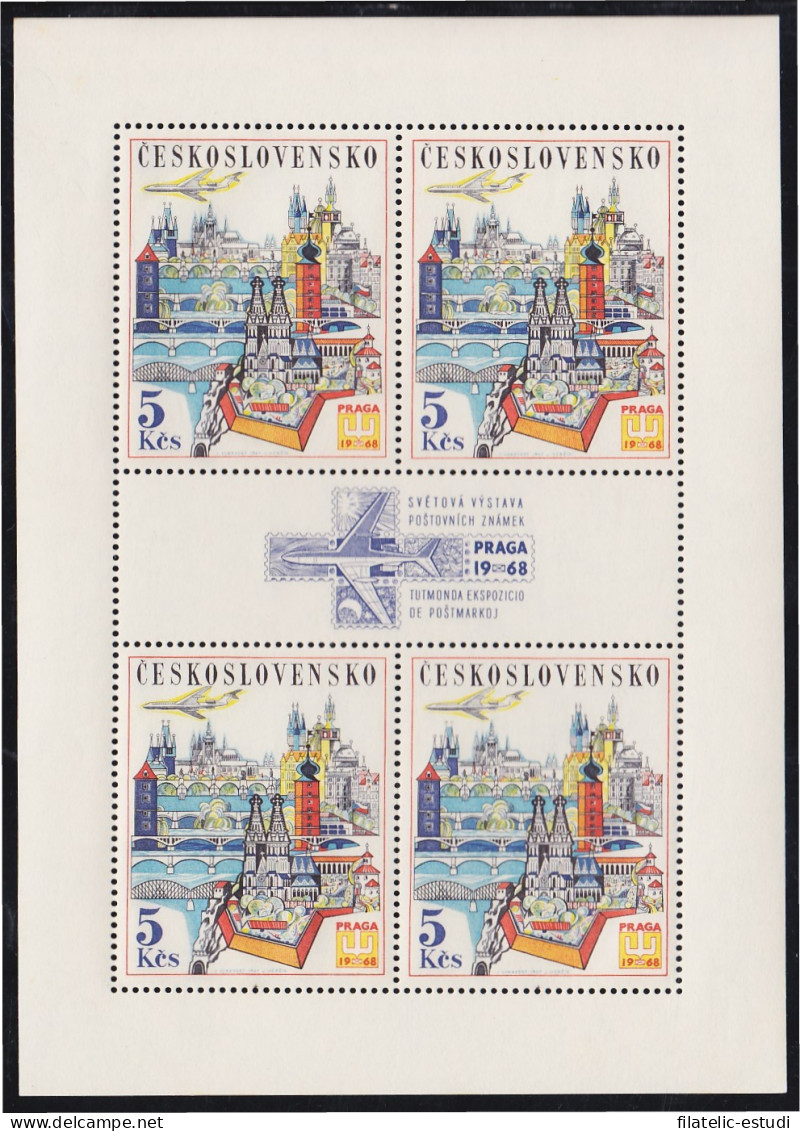 Checoslovaquía HB 33 1967 Preludio A La Exposición Filatélica De Praga 1968 MN - Sonstige & Ohne Zuordnung