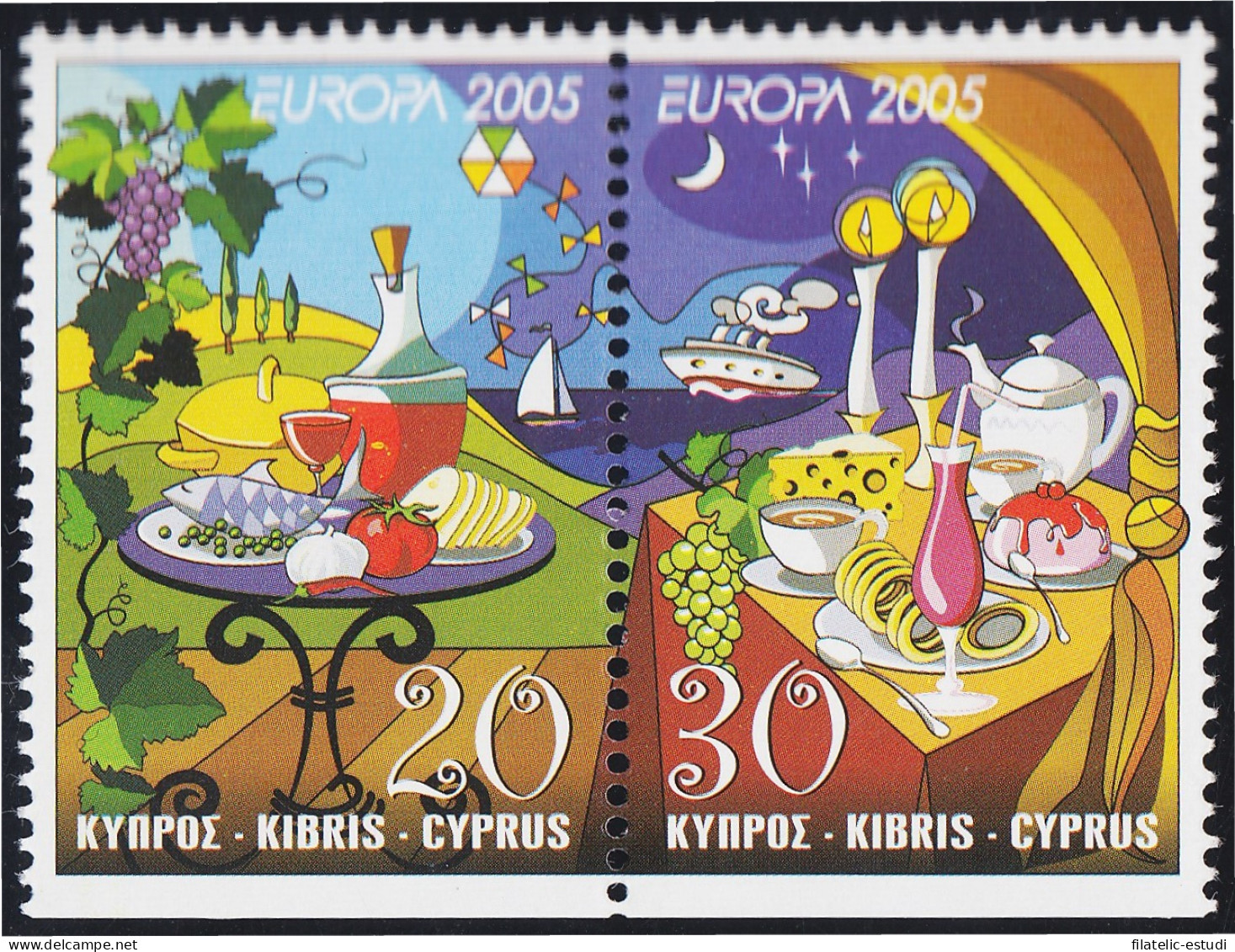 Chipre 1064/65 2005 Europa La Gastronomía MNH - Other & Unclassified