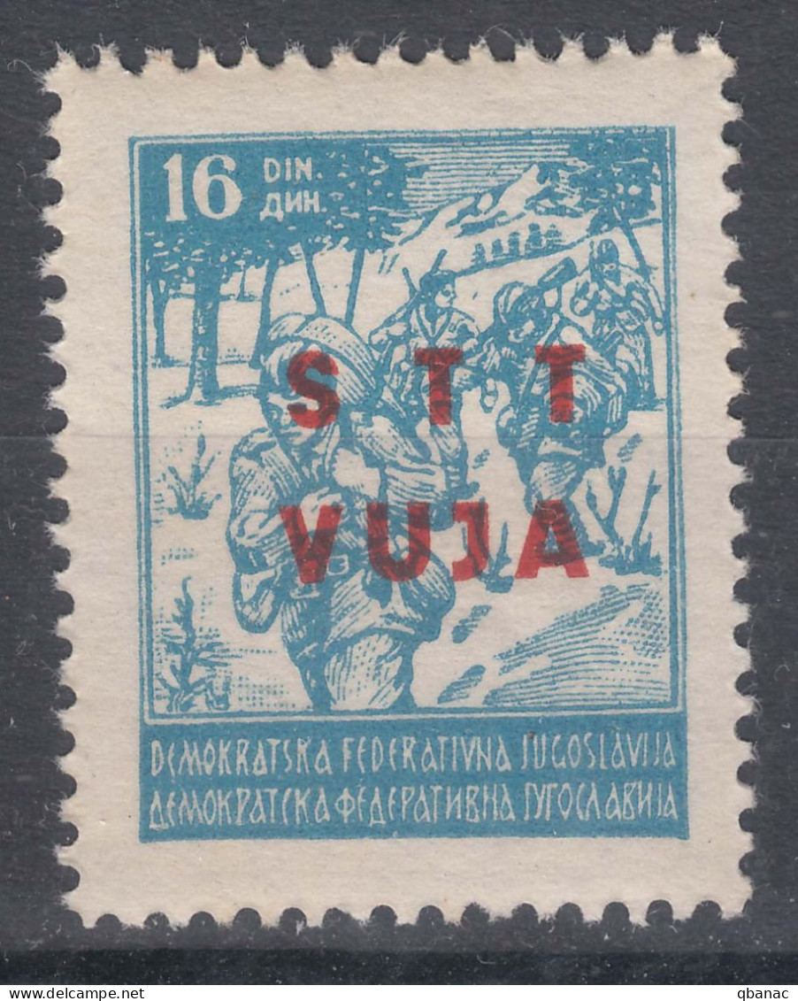 Italy Yugoslavia Trieste Zone B 1949 Mi#20b Sass#15a Mint Never Hinged, Rare Colour Type - Mint/hinged