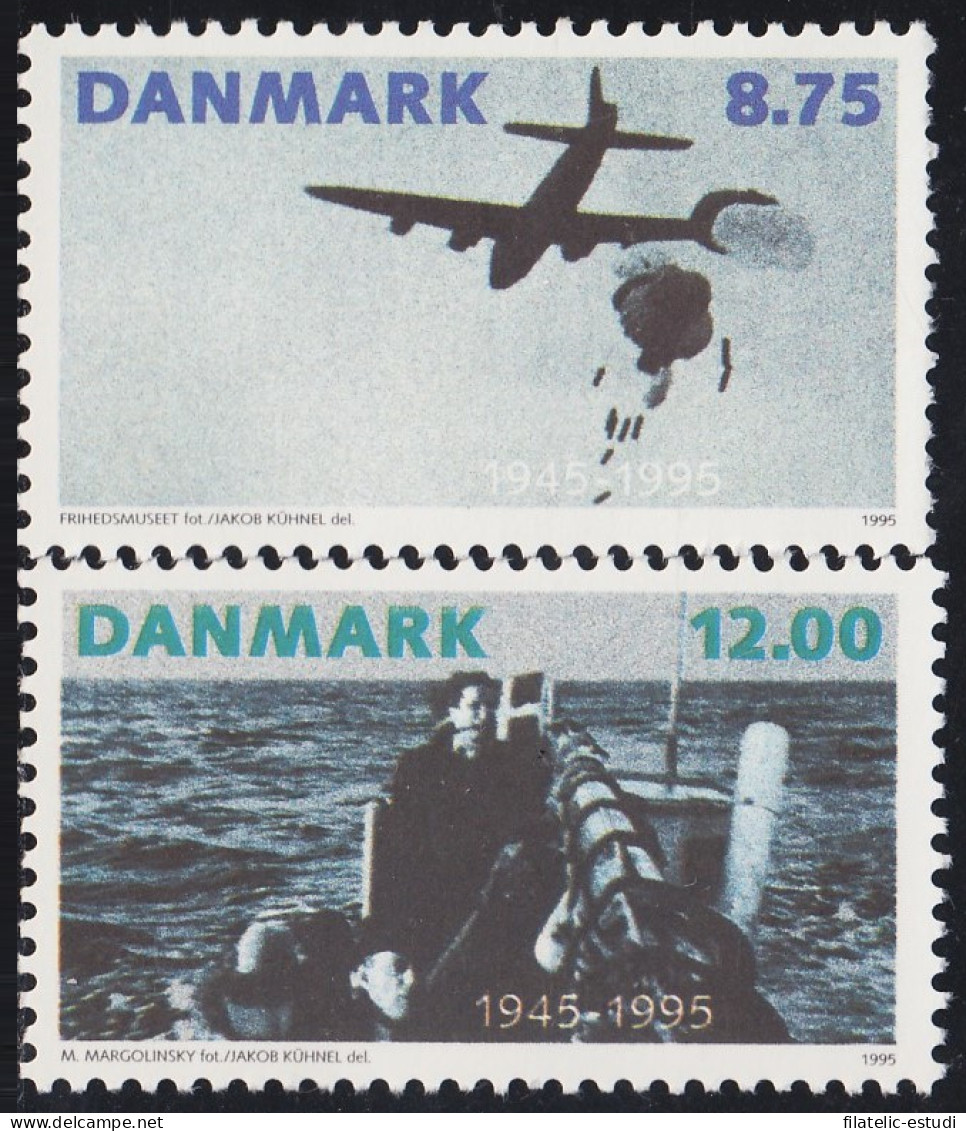 Dinamarca Denmark 1105/06  1995 50 Años De La Victoria Y Fin De La 2ª Guerra M - Autres & Non Classés