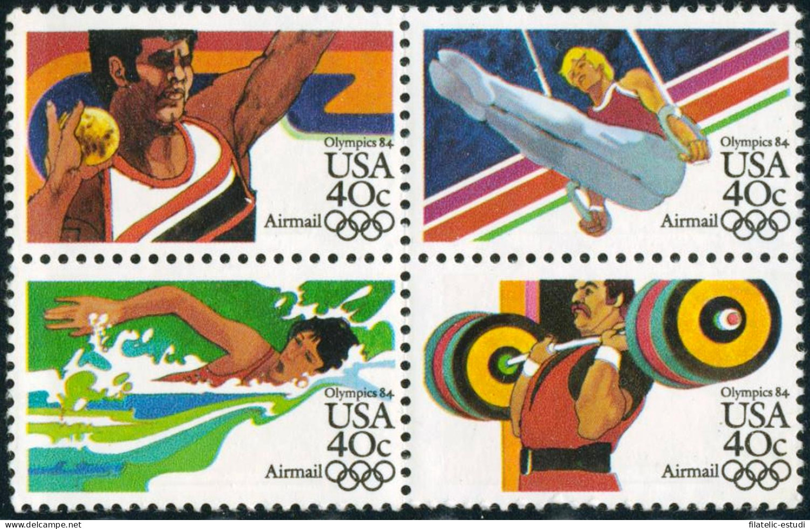 DEP4  Estados Unidos USA  Nº  A 95/98  1984   MNH - Otros & Sin Clasificación