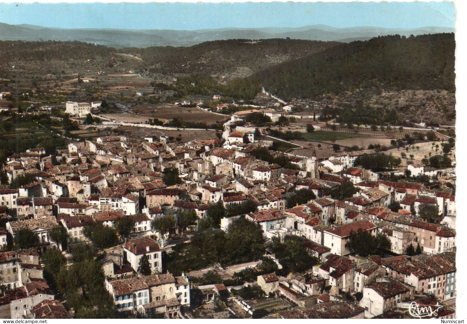 Lorgues Vue Aérienne Du Village - Lorgues