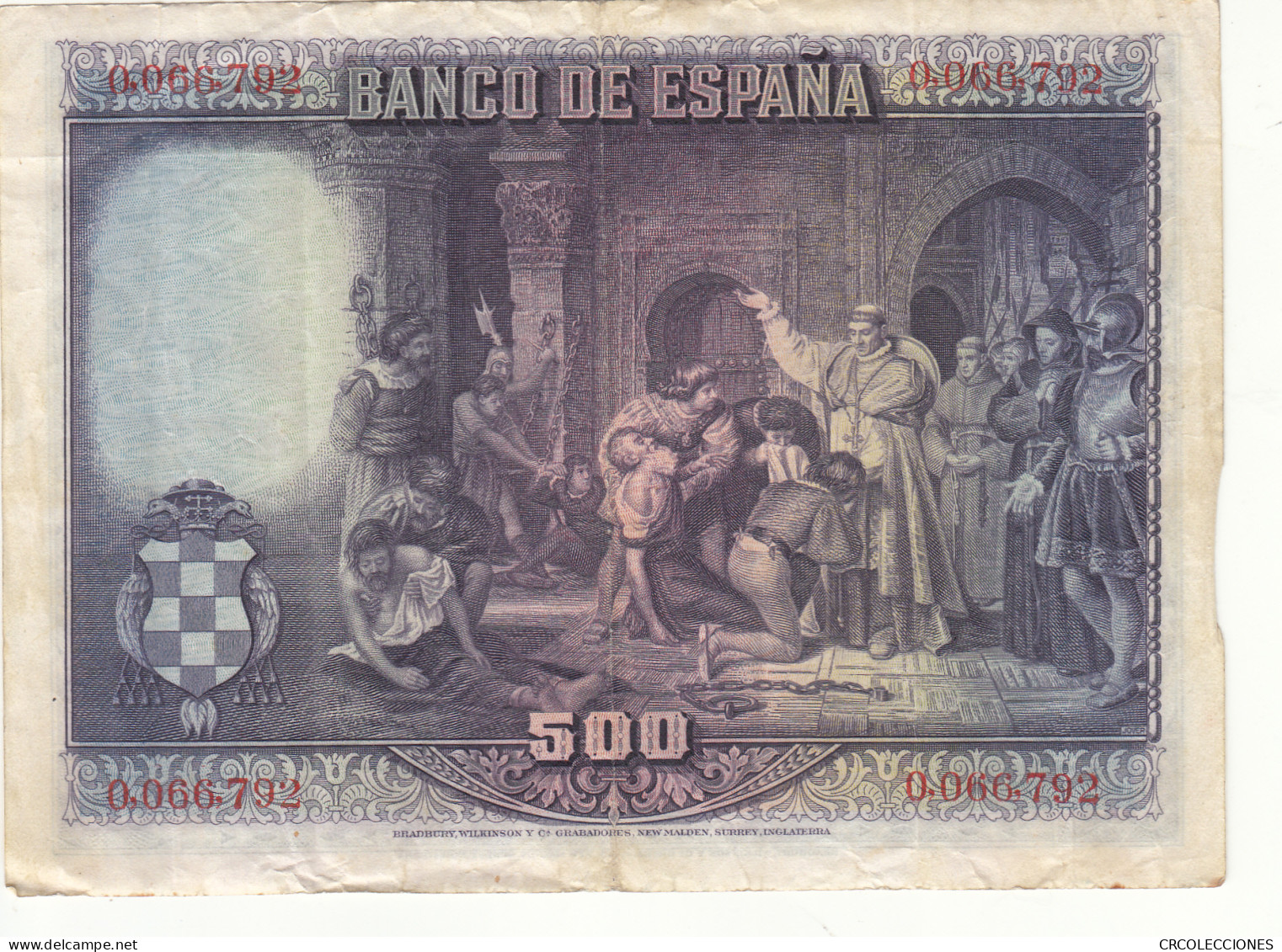 CRBS1013 BILLETE ESPAÑA 500 PESETAS 1928 MBC - Autres & Non Classés