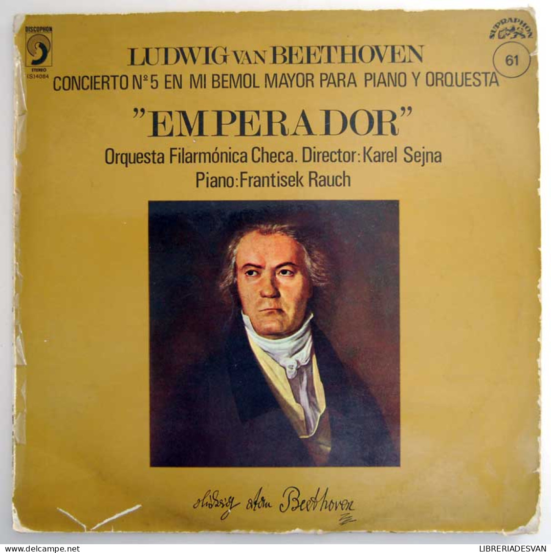 Beethoven - Concierto Nº 5 En Mi Bemol Mayor Para Piano Y Orquesta Emperador. LP - Sonstige & Ohne Zuordnung