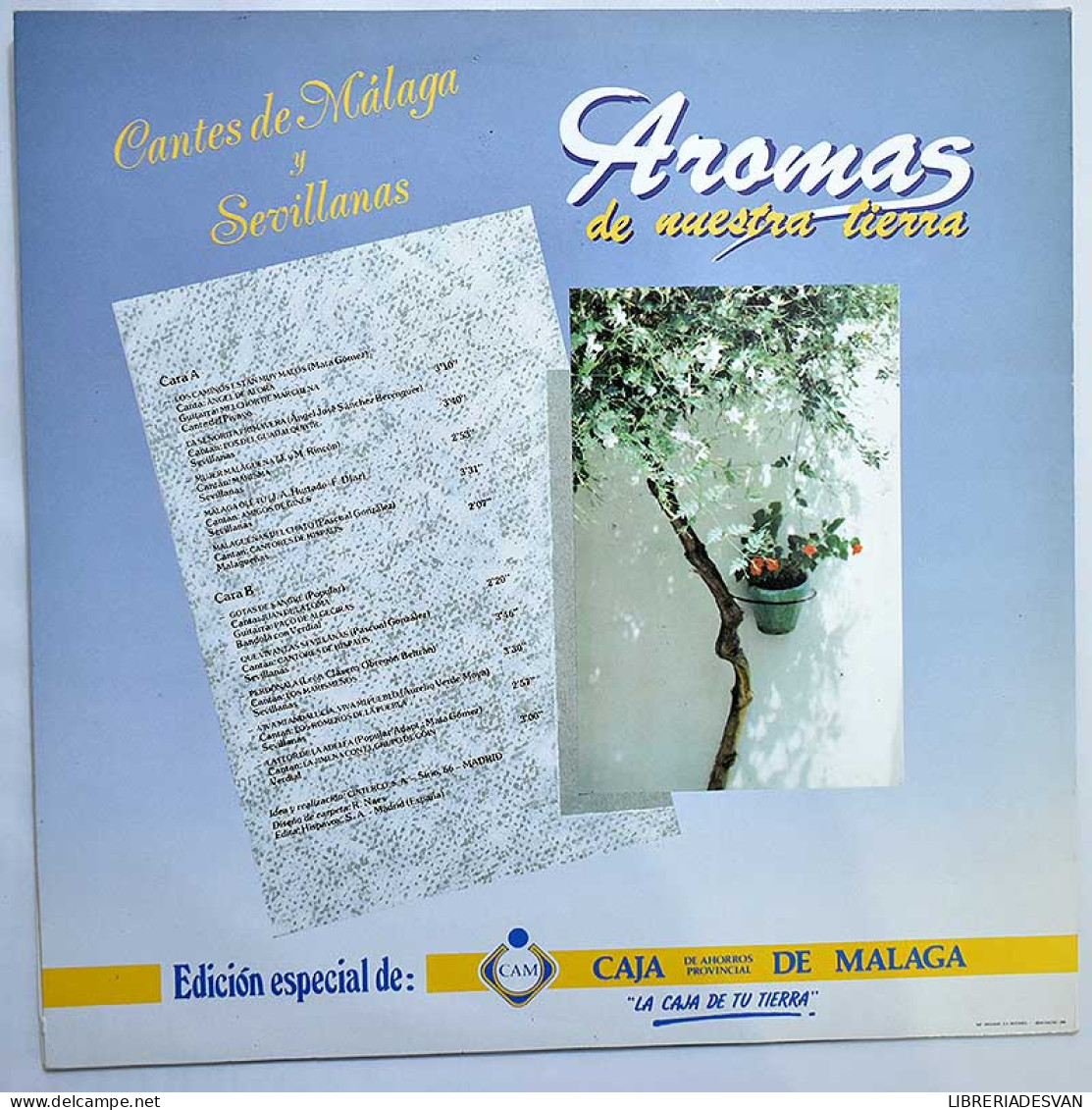 Aromas De Nuestra Tierra - Cantes De Málaga Y Sevillanas. LP - Sonstige & Ohne Zuordnung