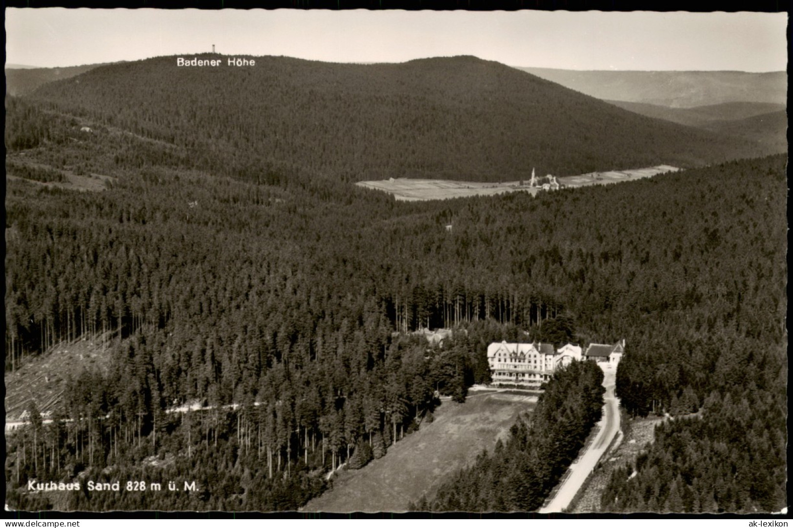 Ansichtskarte Bühl (Baden) Kurhaus Sand Aus Der Vogelschau-Perspektive 1960 - Buehl