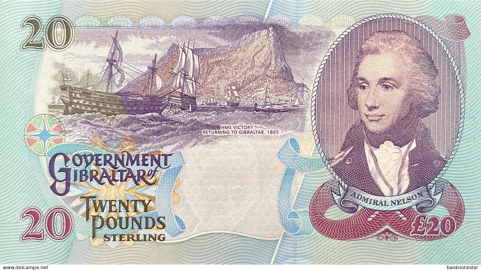 Gibraltar 20 Pounds, P-27 (1.7.1995) - UNC - Gibraltar